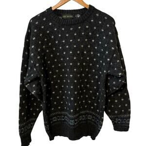 Vintage Neil Martin Size Large 100% Shetland Wool Pullover Sweater